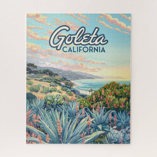 Puzzle Goleta California Père Noël Barbara Isla Vista Vin (Vertical)