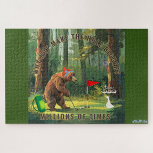 Puzzle golf d'ours vert