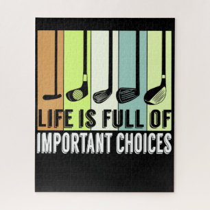 Puzzle Golf Funny Life Choices Clubs