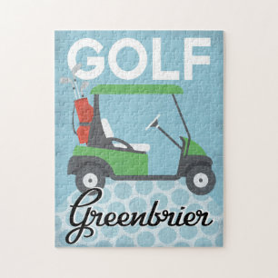 Puzzle Golf Greenbrier West Virginia - Retro Vintage