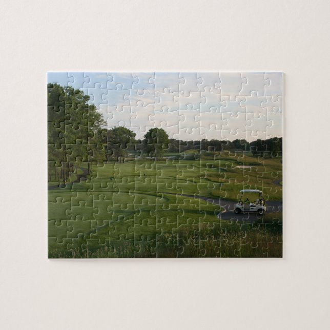 Puzzle Golf Paradise Golf Course et Golf Cart (Horizontal)