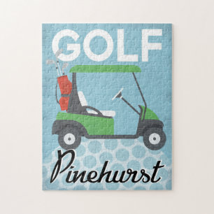 Puzzle Golf Pinehurst - Vintage voyage rétro