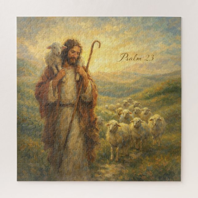 Puzzle Good Shepherd Jesus Wall Decor (Vertical)