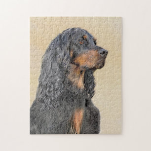 Puzzle Gordon Setter Peinture - Joli art original chien