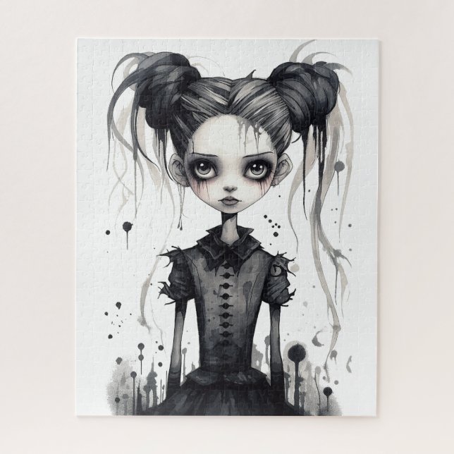 Puzzle gothique fille (Vertical)