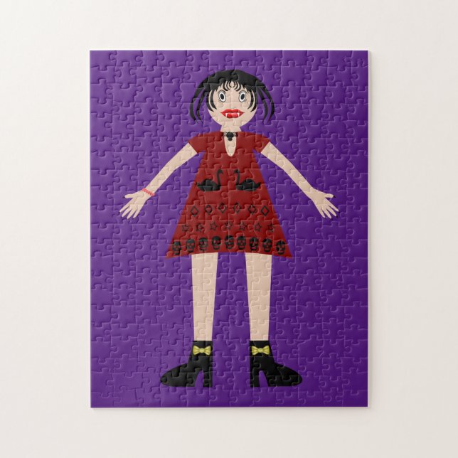 Puzzle Gothique Halloween Vampire Lady (Vertical)