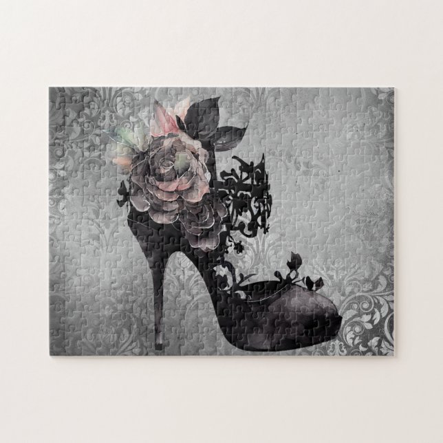 Puzzle Gothique Vogue | Muet Pastel Rose de la mode Stile (Horizontal)
