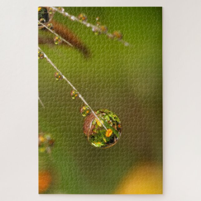 Puzzle Goutte d'eau en gros plan (Vertical)