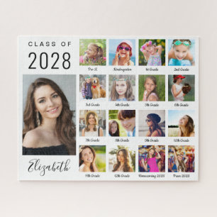 Puzzle Graduation moderne 17 Photo Collage Script