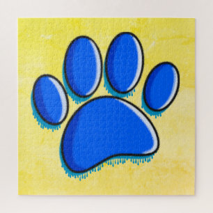 Puzzle Graffiti Art Chien Empreinte de patte