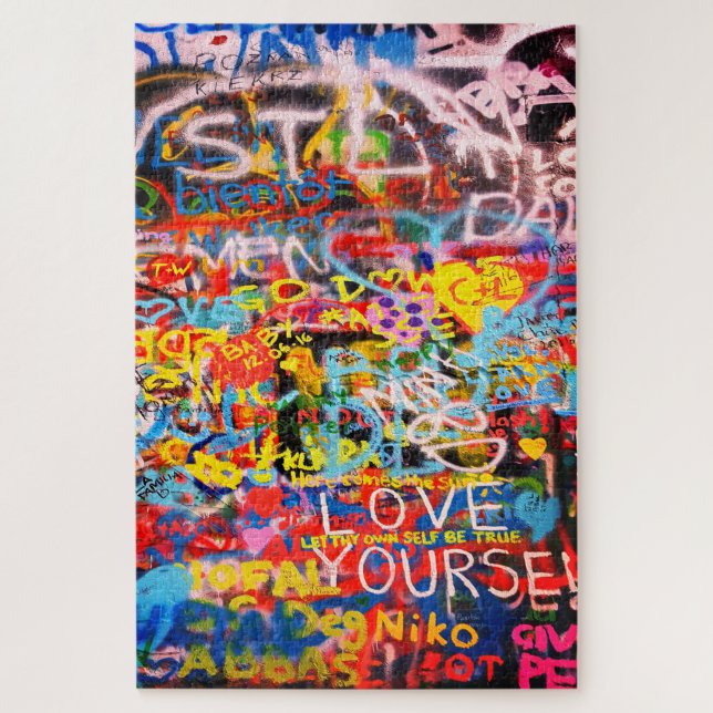 Puzzle Graffiti Art de rue typographique (Vertical)