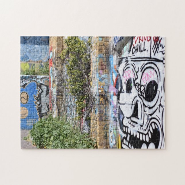 Puzzle Graffiti de Regent's Canal Londres Angleterre Roya (Horizontal)