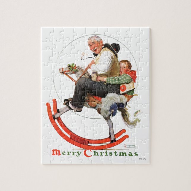 Puzzle Grampes sur Rocking Horse (Vertical)