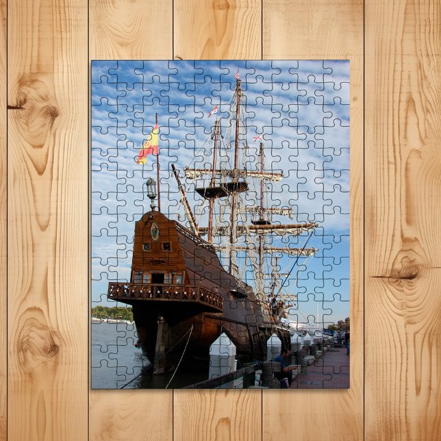 Puzzle Grand bateau El Galeón amarré à Savannah GA (Créateur téléchargé)