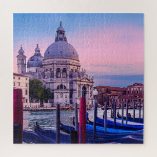 Puzzle Grand Canal avec gondoles et église à Venise