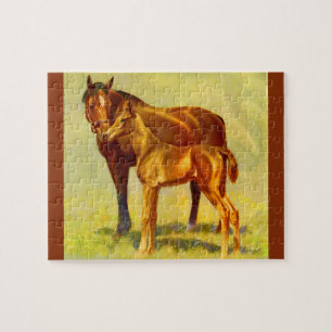Puzzle grand cheval petit cheval