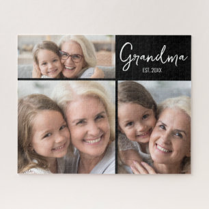 Puzzle Grand-mère année d'établissement personnalisable 3