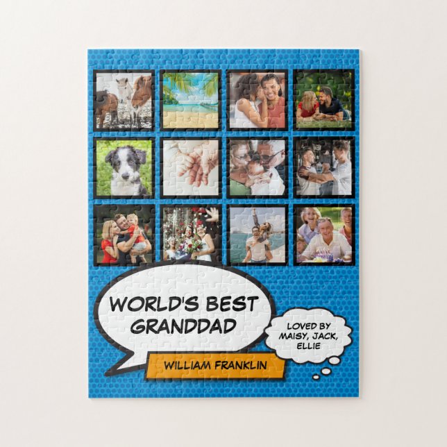 Puzzle Grand-père, grand-père, grand-père, grand-père 12  (Vertical)
