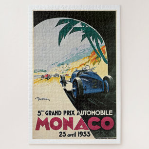Puzzle Grand Prix automobile de Monaco Vintage voyage