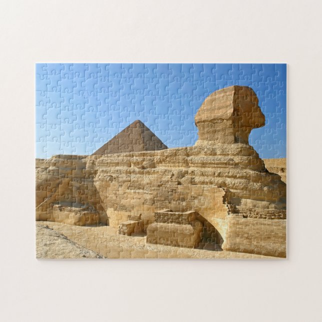 Puzzle Grand Sphinx de Gizeh avec la pyramide de Khafre - (Horizontal)