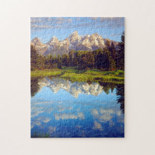 Puzzle Grand Tétons se reflétant dans la rivière Snake