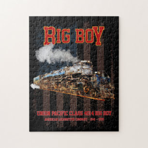 Puzzle Grand train à vapeur vintage Big Boy Locomotive Am
