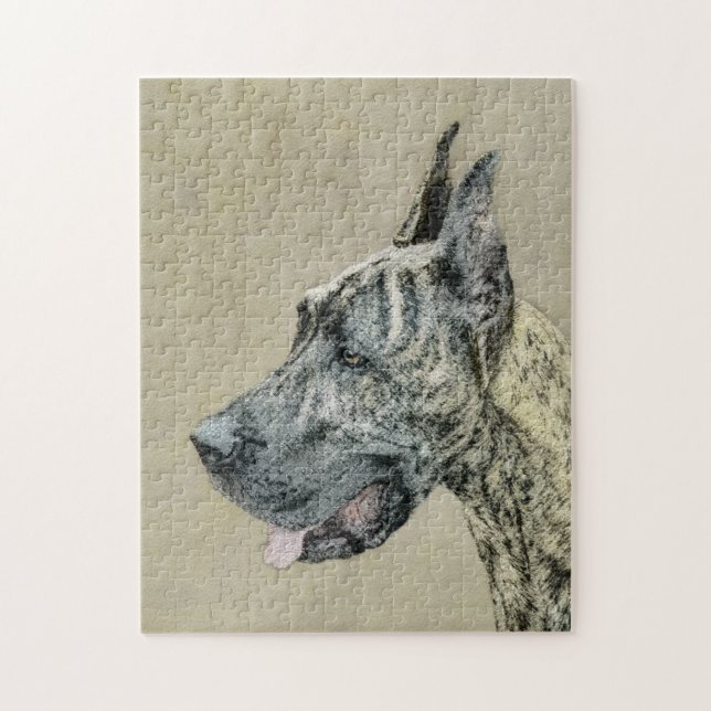 Puzzle Grande Danse (Brindle) Peinture - Art Chien origin (Vertical)