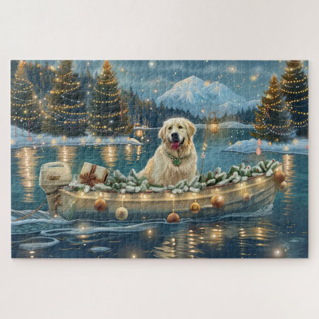 Puzzle Grande Pyrénées Noël Festive Voyage (Horizontal)