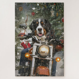 Puzzle Grande Suisse de l'équitation moto Noël
