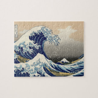Puzzle Grande vague de Hokusai outre de tsunami de