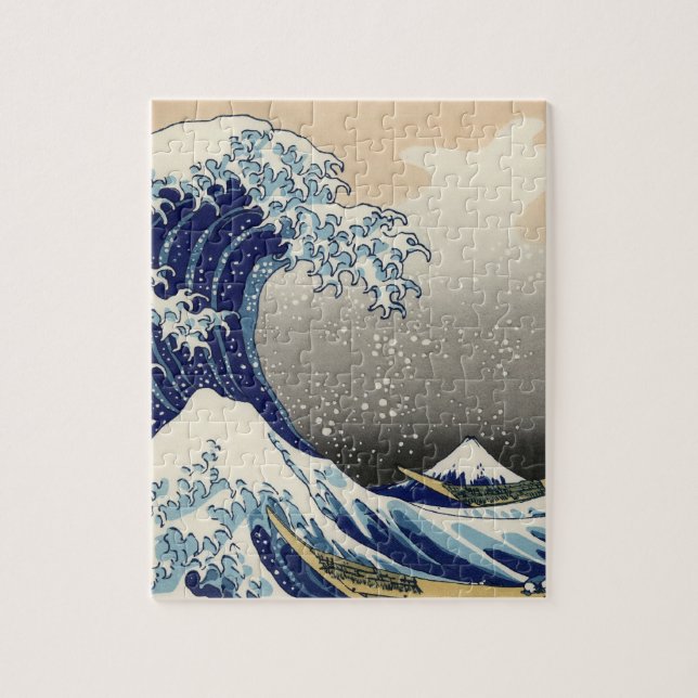 Puzzle Grande vague Kanagawa peinture japonaise (Vertical)