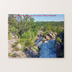 Puzzle Grandes Chutes Maryland. Vœux de Noël