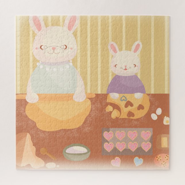 Puzzle Grandma Baking Cookies (Vertical)