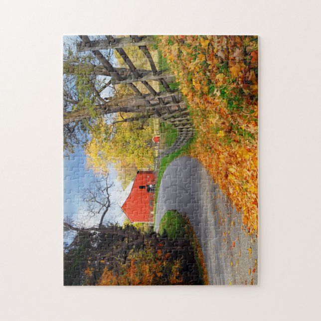 Puzzle Grange dans l'automne (Vertical)