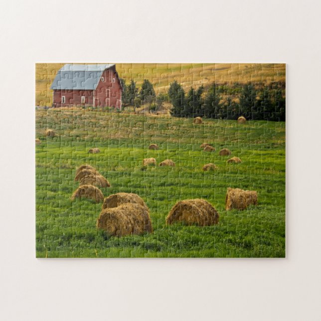Puzzle Grange rouge, balles de foin, Albion, région 2 de (Horizontal)