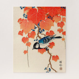 Puzzle Grapevine Vintage d'automne et d'oiseaux du Japon
