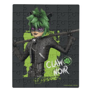 Puzzle Graphique de caractère noir de la bande de rebond