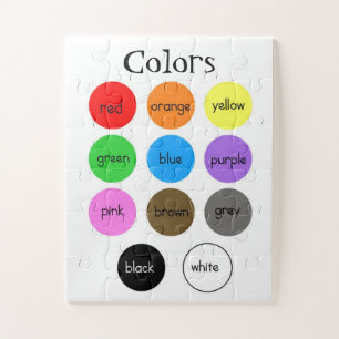 Puzzle Graphique des couleurs préscolaires