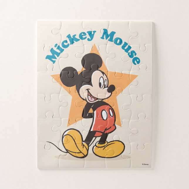 Puzzle Graphique du nom de star de Mickey Mouse (Vertical)