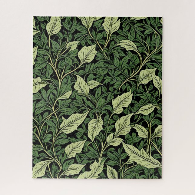 Puzzle Grappe de vignes dans des nuances de vert (Vertical)