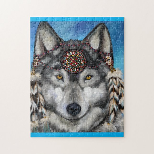 PUZZLE GRAY WOLF (Vertical)