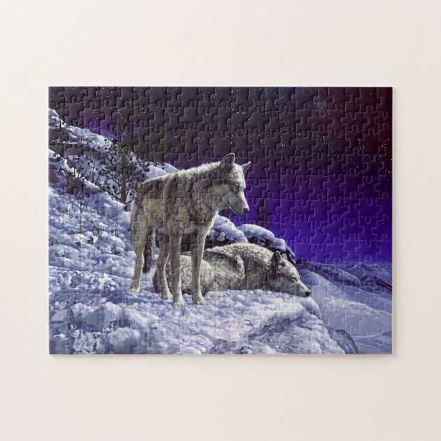 Puzzle Gray Wolves (Horizontal)