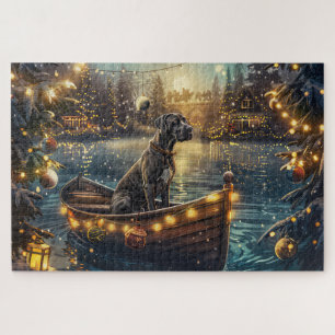 Puzzle Great Dane Christmas Festive Voyage