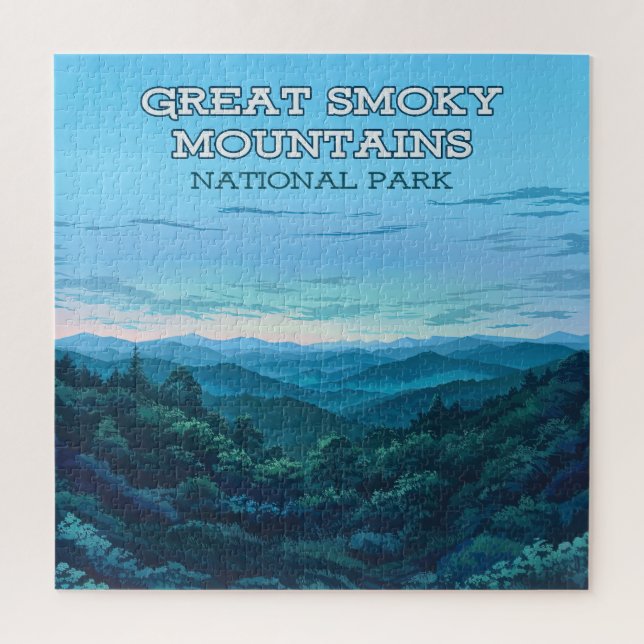Puzzle Great Smoky Mountains National Park Tennessee (Vertical)
