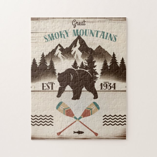 Puzzle Great Smoky Mountains, TN ours (Vertical)