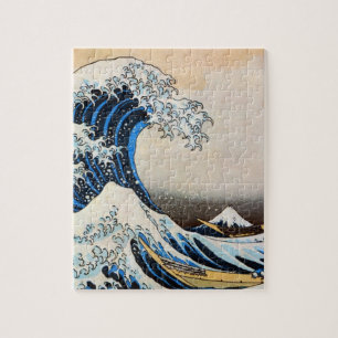 Puzzle Great Wave, Hokusai, Ukiyo-e