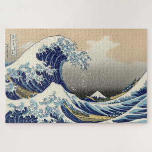 Puzzle Great Wave off Kanagawa & Mount Fuji Japan Sea