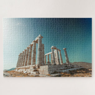 Puzzle Grèce. Cap Sounion - Ruines d'un temple antique
