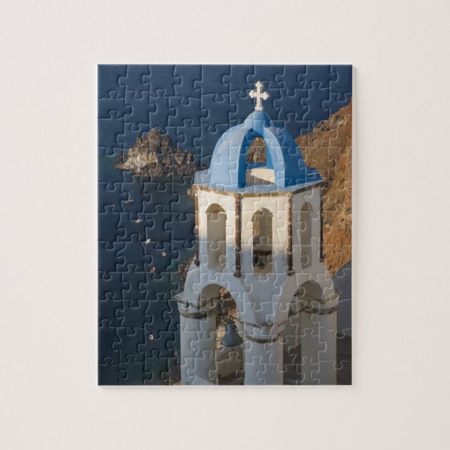 Puzzle Grèce et île grecque de Santorin ville d'Oia 2 (Vertical)