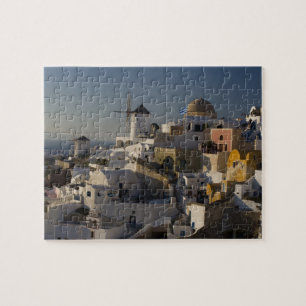 Puzzle Grèce et île grecque de Santorini ville de Oia